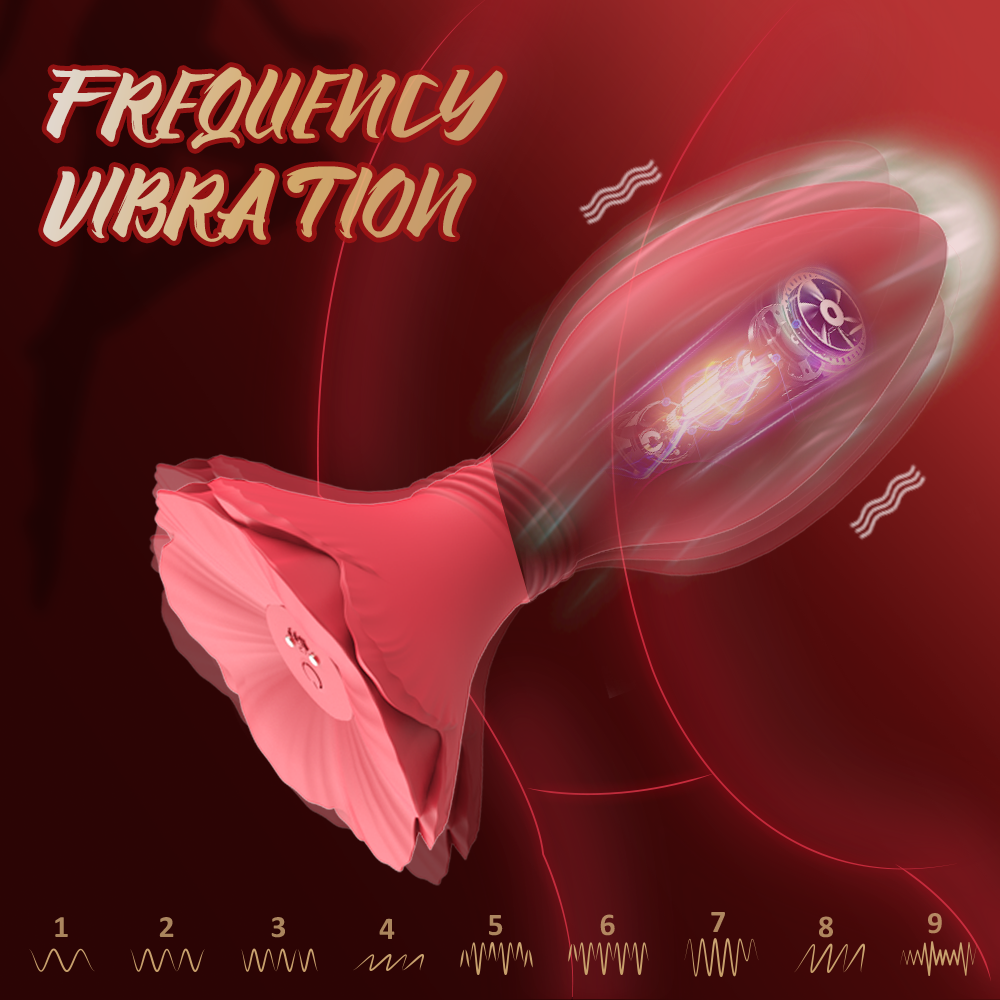 Wildhunni Rechargeable Vibrating Rose Anal Plug