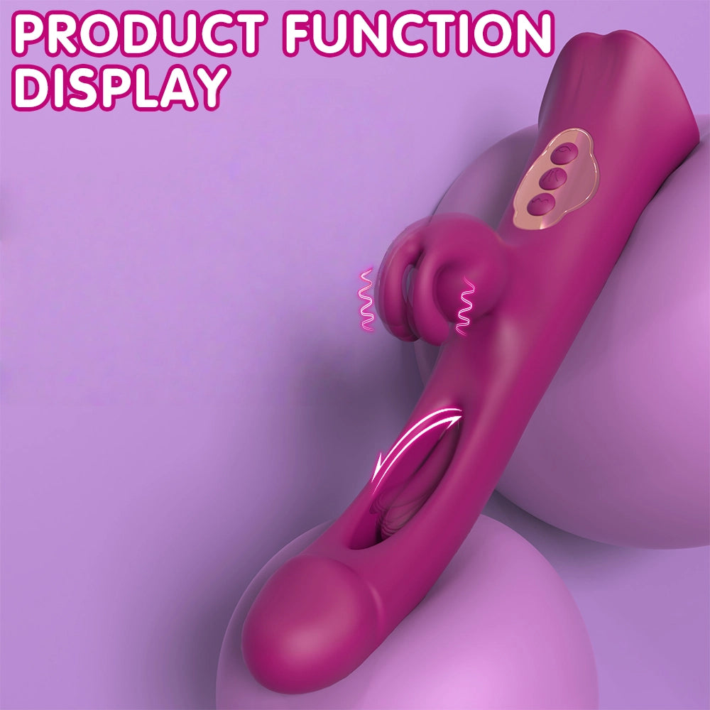 Clitoral & G Spot Stimulator Tongue Vibrator with Waterproof and Rechargeable Designs