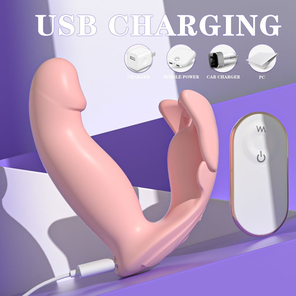 Clitoral and G Spot Stimulator Wearable Vibrator with Waterproof and Rechargeable Designs