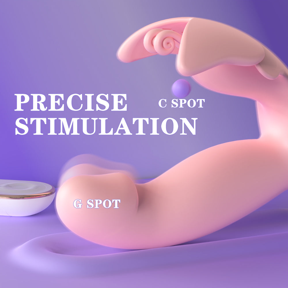 Clitoral and G Spot Stimulator Wearable Vibrator with Waterproof and Rechargeable Designs