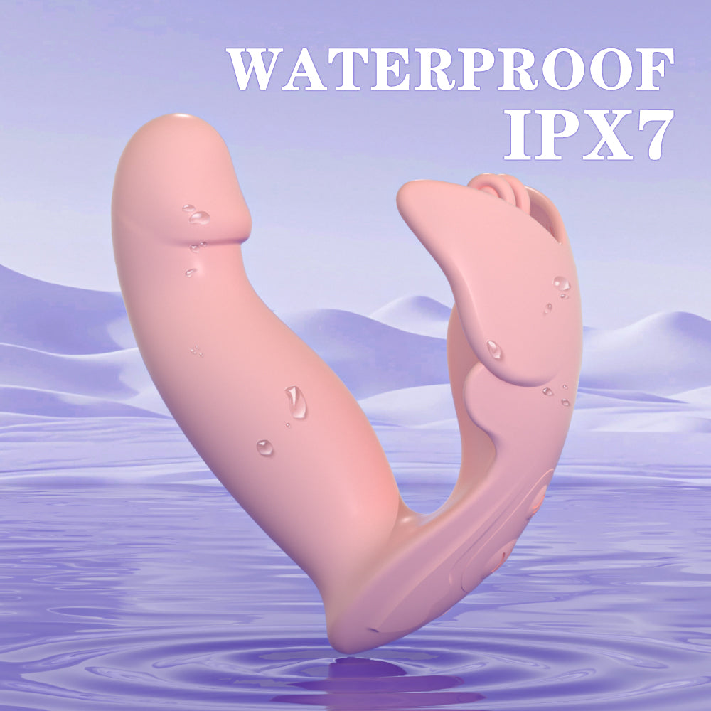 Clitoral and G Spot Stimulator Wearable Vibrator with Waterproof and Rechargeable Designs