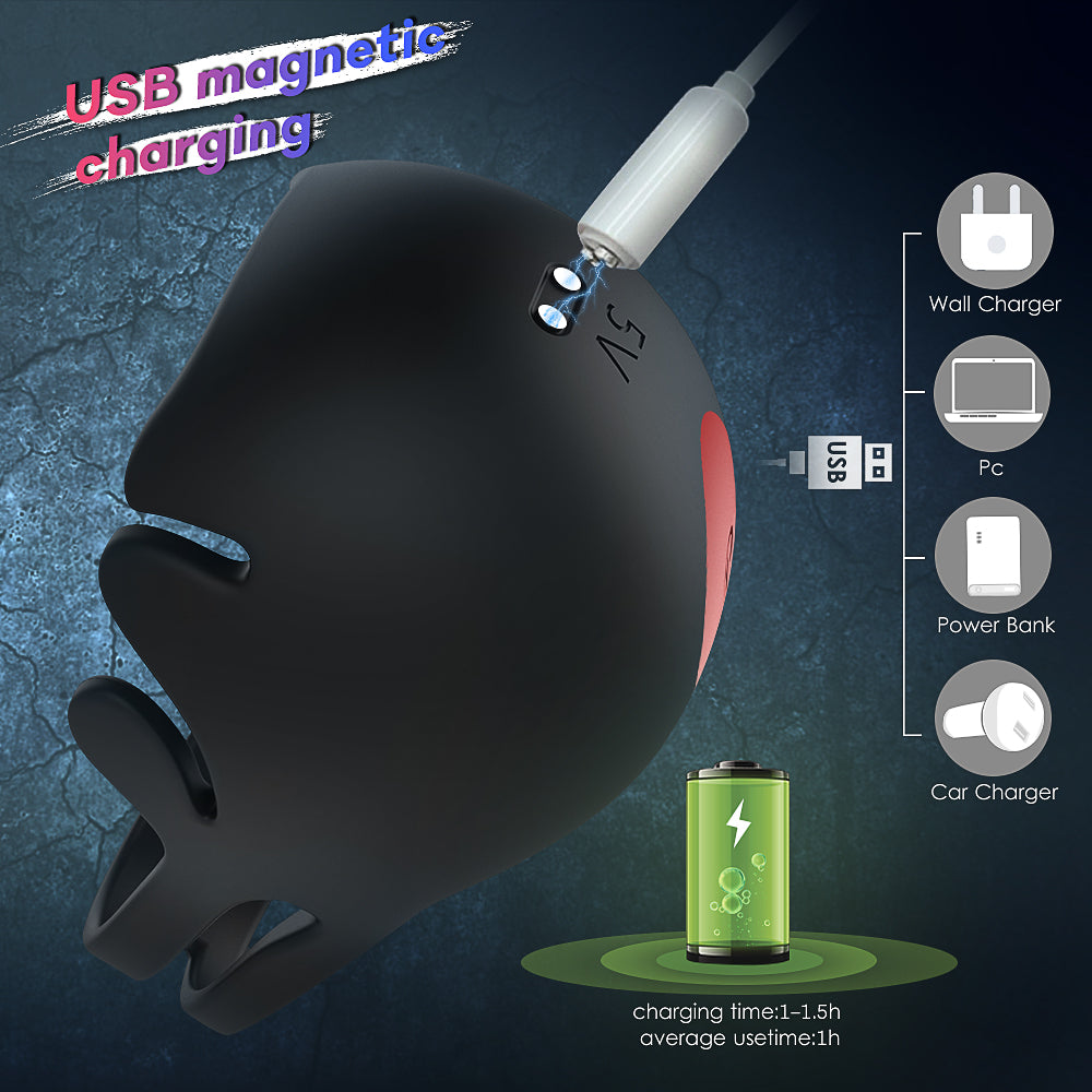 Cock Ring vibrator with Testicle Stimulator Remote Control