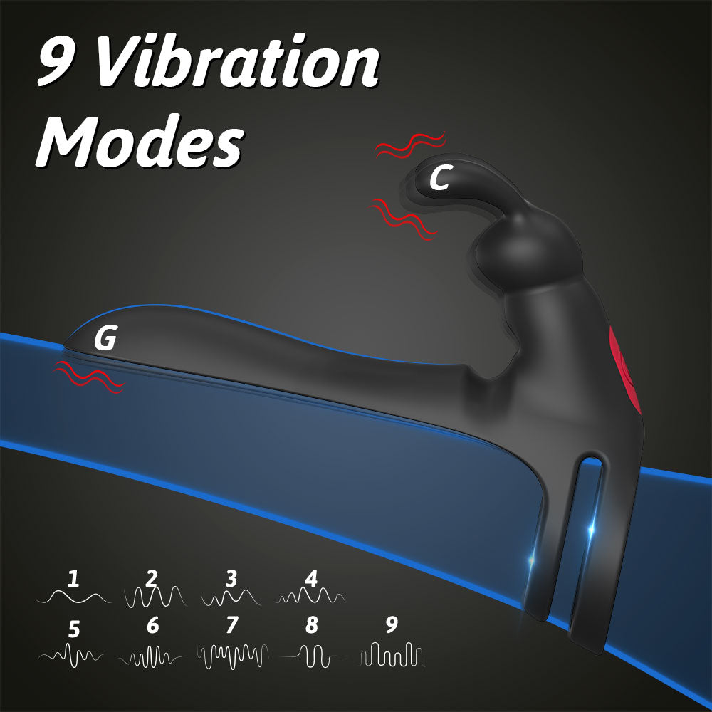 Cock Ring vibrator with Remote Control and rabbit vibrator for couples