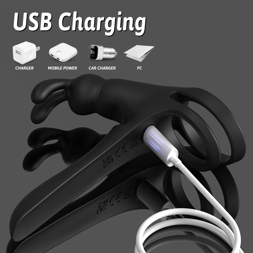 Cock Ring vibrator with Remote Control and rabbit vibrator for couples