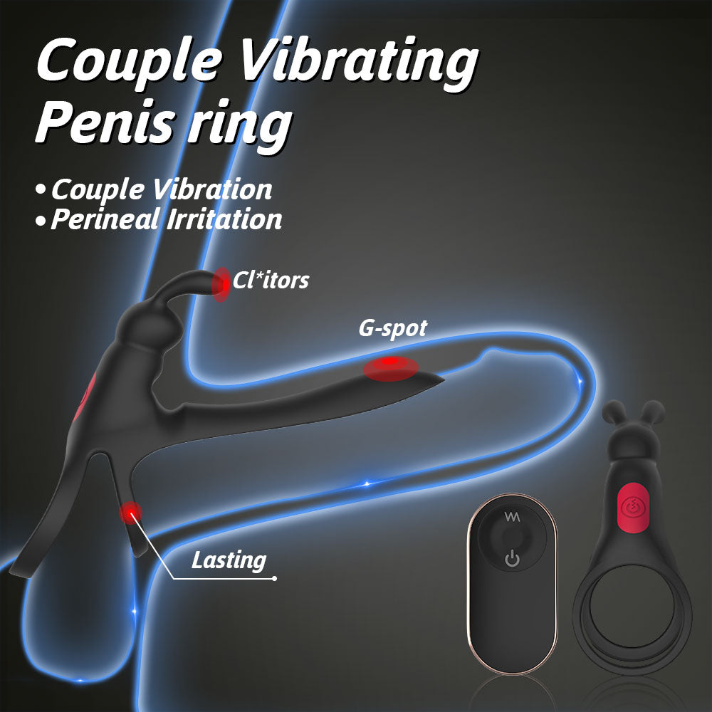 Cock Ring vibrator with Remote Control and rabbit vibrator for couples