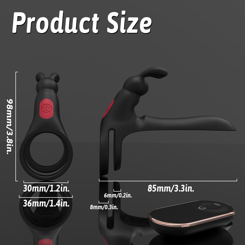 Cock Ring vibrator with Remote Control and rabbit vibrator for couples
