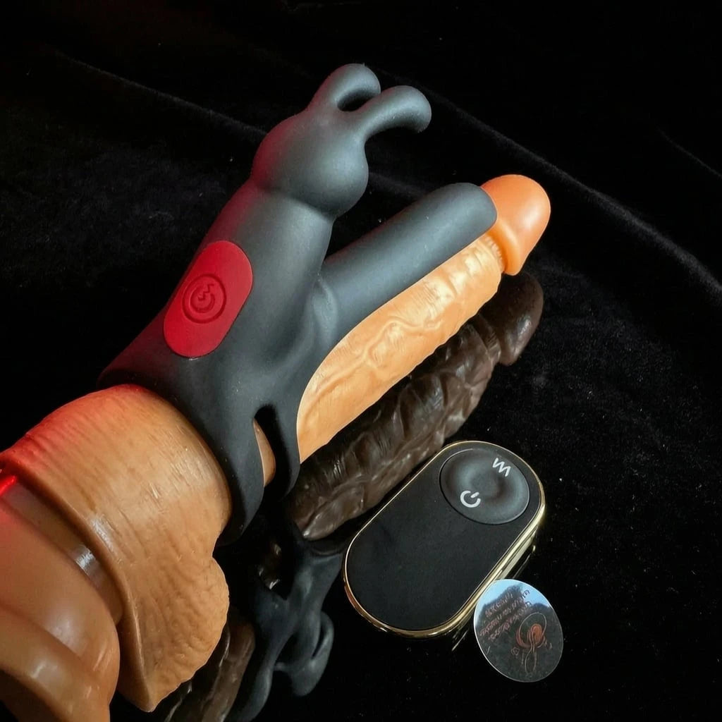 Cock Ring vibrator with Remote Control and rabbit vibrator for couples