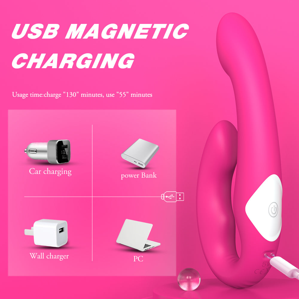 Fexi Dual End Remote Vibrator with Waterproof and Rechargeable Designs