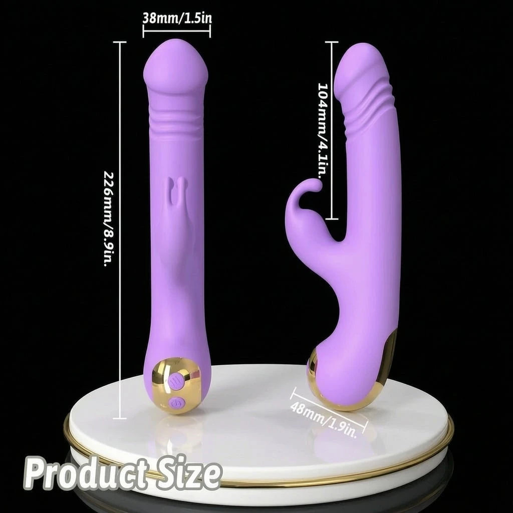 G Spot & Happy Rabbit Thrusting Vibrator with Waterproof and Rechargeable