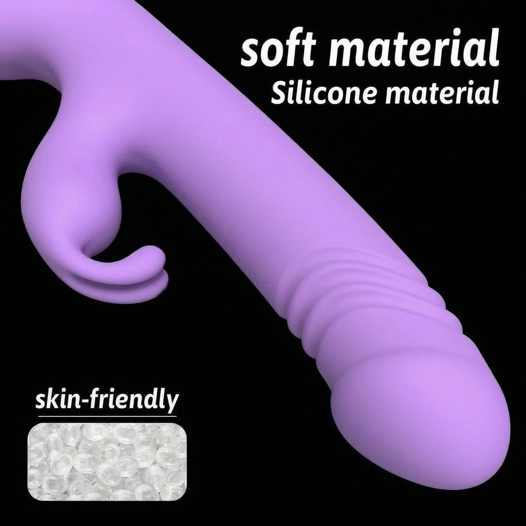G Spot & Happy Rabbit Thrusting Vibrator with Waterproof and Rechargeable