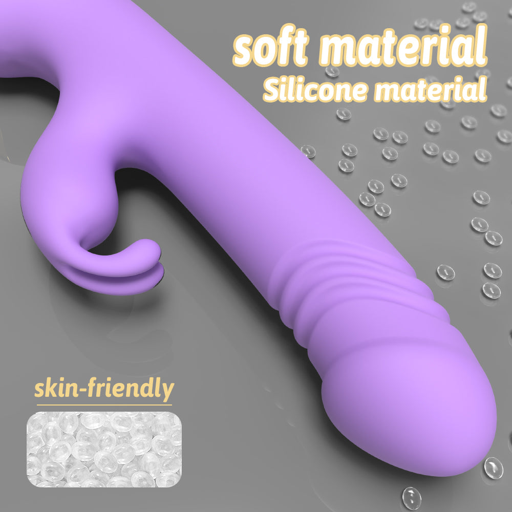 G Spot & Happy Rabbit Thrusting Vibrator with Waterproof and Rechargeable