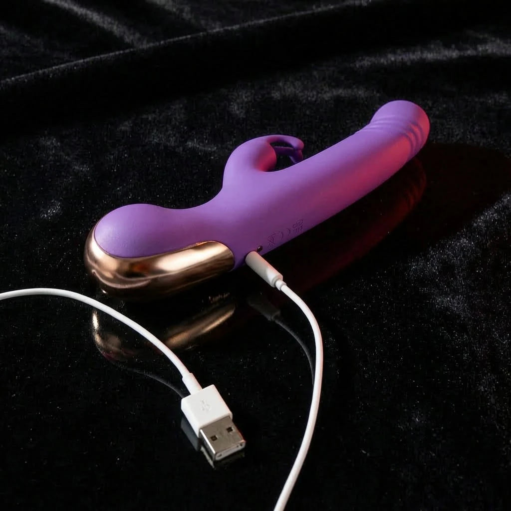 G Spot & Happy Rabbit Thrusting Vibrator with Waterproof and Rechargeable