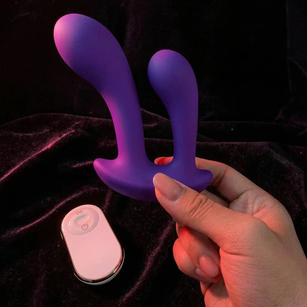Anal & G Spot Stimulator Remote Vibrator with Waterproof and Rechargeable Designs