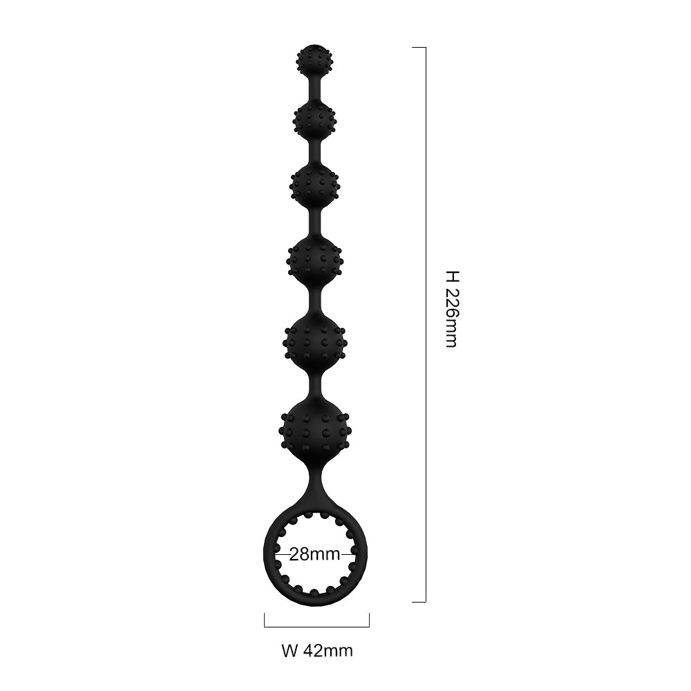 Gradual and Studded anal Beads with cock ring
