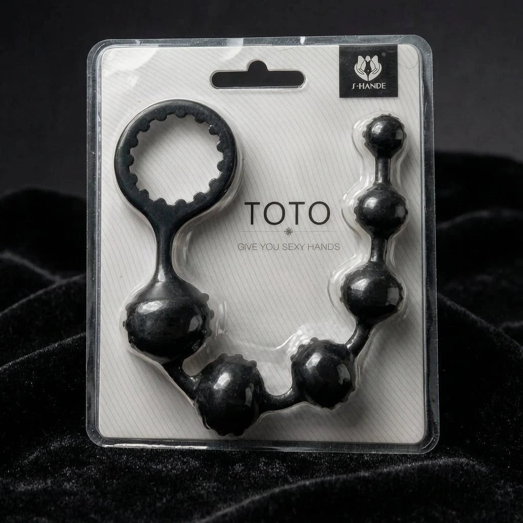 Gradual and Studded anal Beads with cock ring