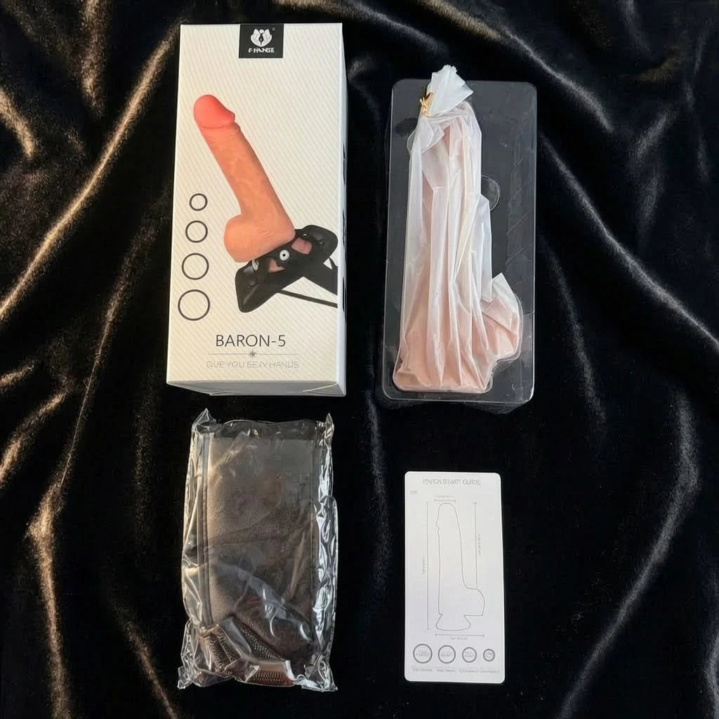 Wildhunni Strap-On Harness Kit with 6-Inch Bendable Realistic Dildo