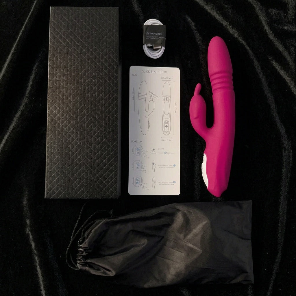 Happy Rabbit Thrusting Vibrator with Waterproof and Rechargeable
