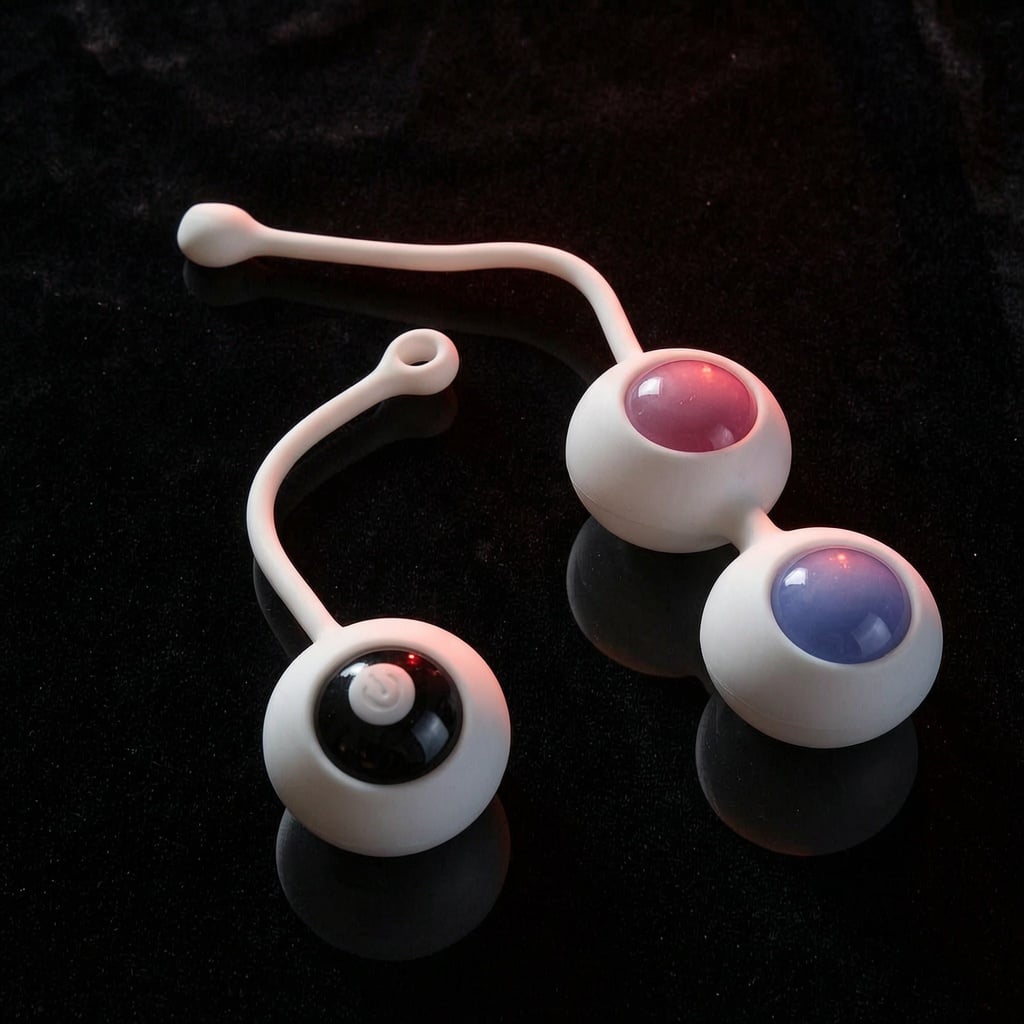 Remote Vibrator White Kegal Ball Set with Waterproof and Rechargeable Designs