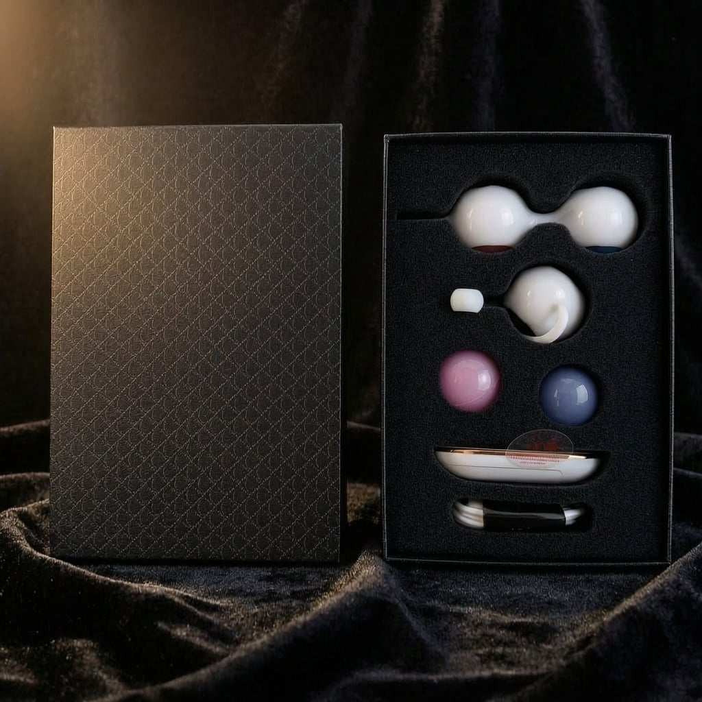 Remote Vibrator White Kegal Ball Set with Waterproof and Rechargeable Designs