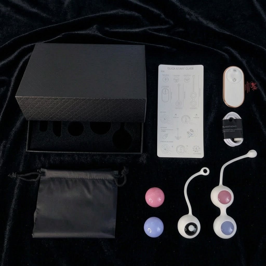 Remote Vibrator White Kegal Ball Set with Waterproof and Rechargeable Designs