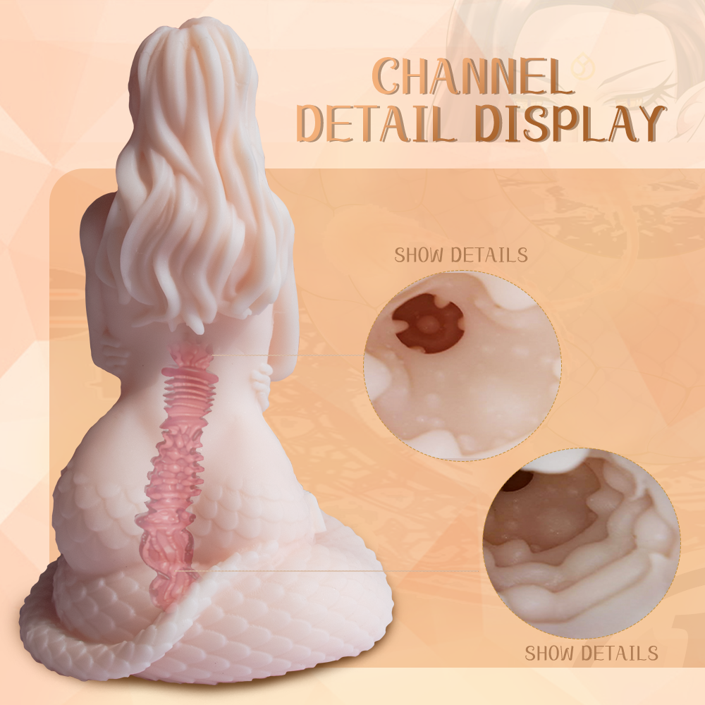 Male Stroker Small Fantasy Sex Doll Medusa with realistic Pocket Pussy