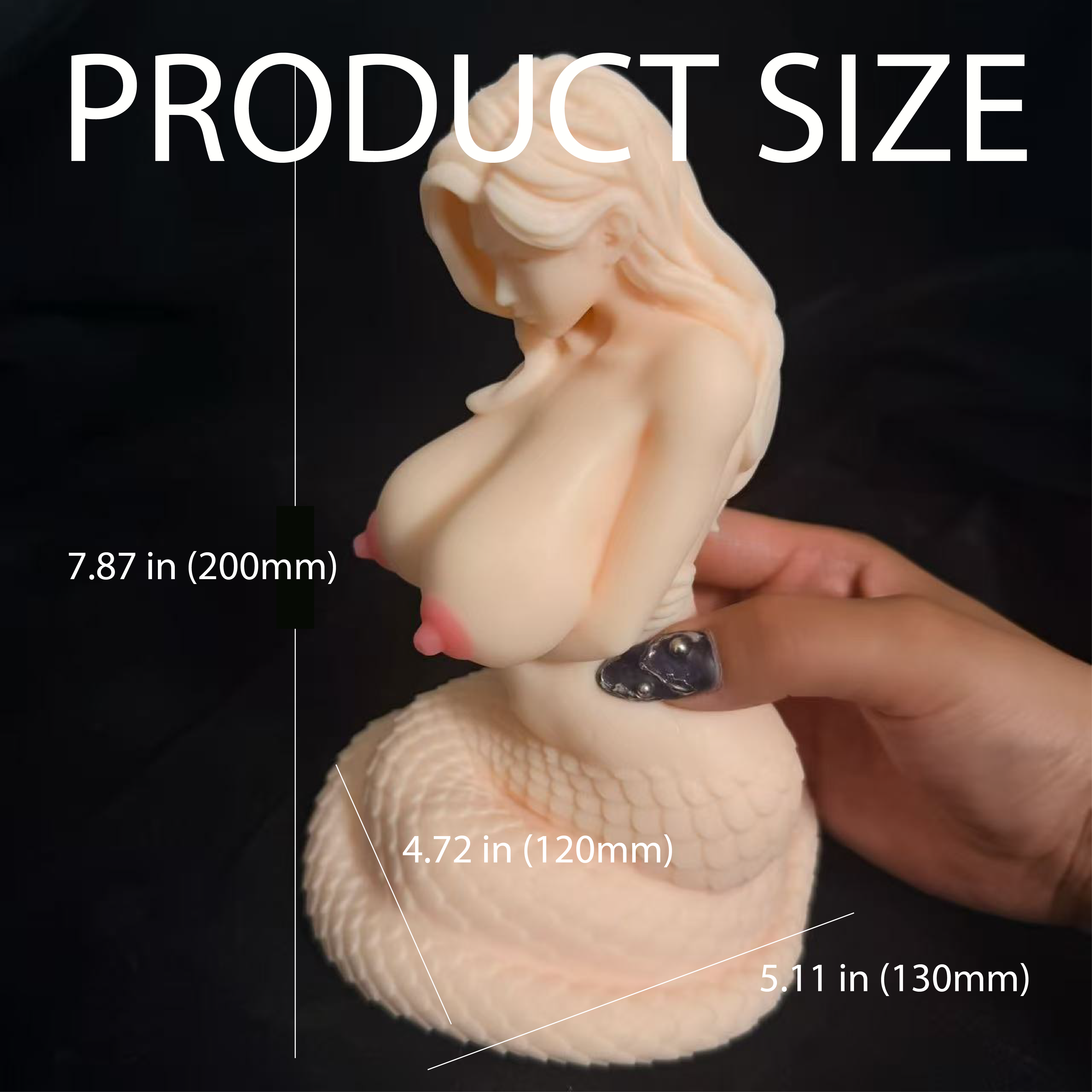 Male Stroker Small Fantasy Sex Doll Medusa with realistic Pocket Pussy