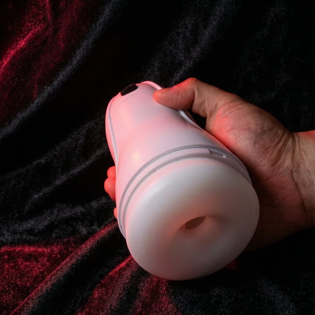 Multi-Function App Control Male Masturbator with 4 suction intensity adjustment and one-touch burst mode , 12 vibration frequency settings to deliver comprehensive massage pleasure.