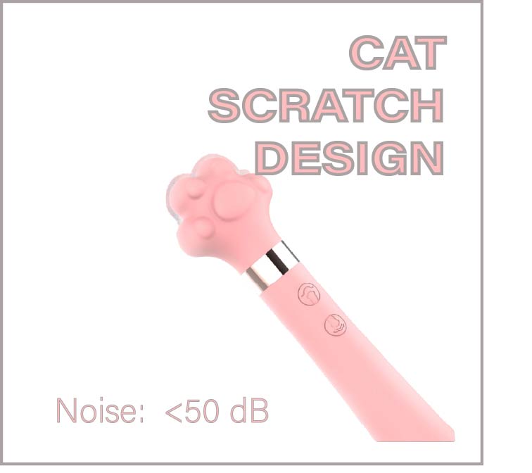Pink Vibrator Kitty Paw with Waterproof and Rechargeable Designs