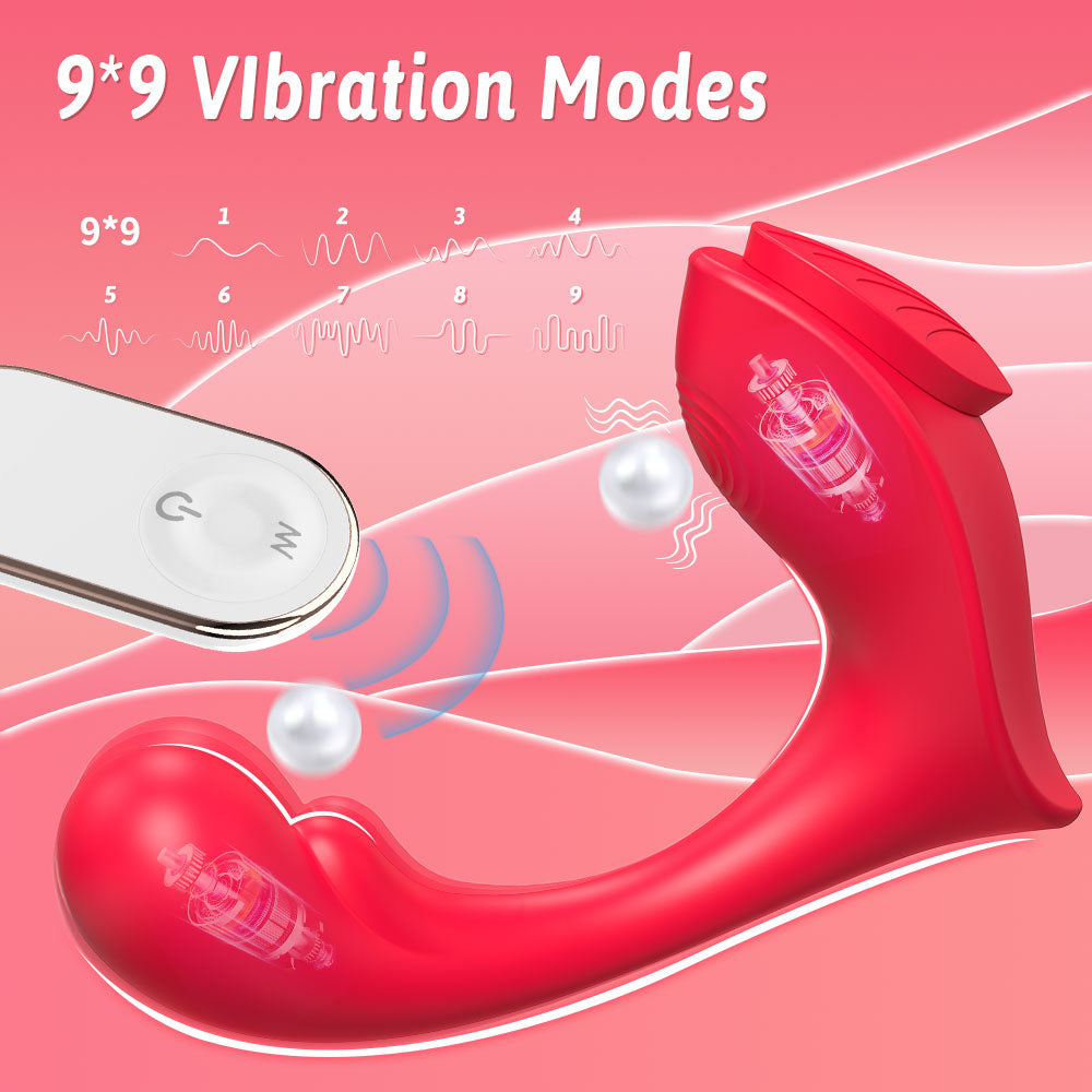 Remote Control and G Spot Stimulator Wearable Vibrator with Waterproof and Rechargeable Designs