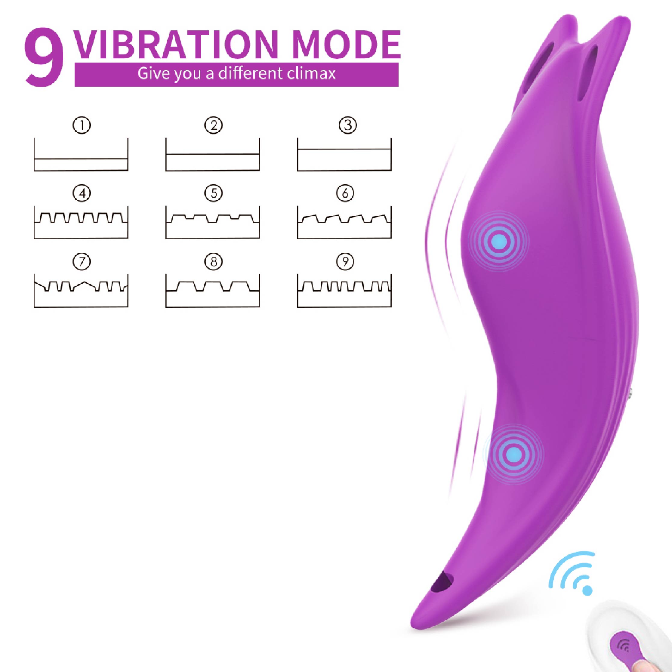 Remote Control for Couples Play Panty Vibrator with Waterproof and Rechargeable Designs