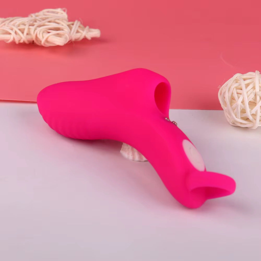 Remote Control in Pink Finger Vibrator with Waterproof and Rechargeable Designs