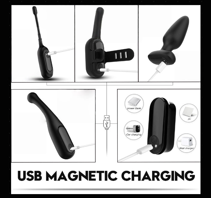 5-in-1 Rechargeable Beginner's Couples Vibrators Kit