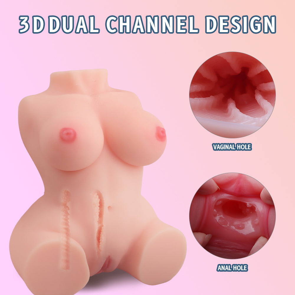 Small Sex Dolls Torso Male Masturbator Sylvia with realistic pussy