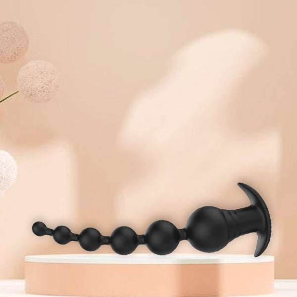 Vibrating Anal Beads Remote control with bullet vibrator
