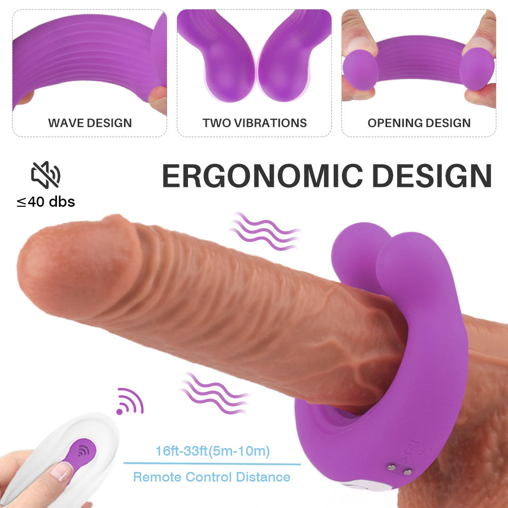 Best Vibrating Cock Ring with Remote Control - Couple toy