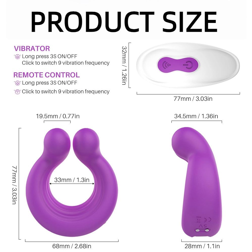 Best Vibrating Cock Ring with Remote Control - Couple toy