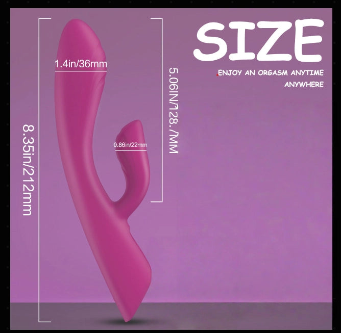 Warming G Spot & Clitoral Vibrator with Waterproof and Rechargeable Designs
