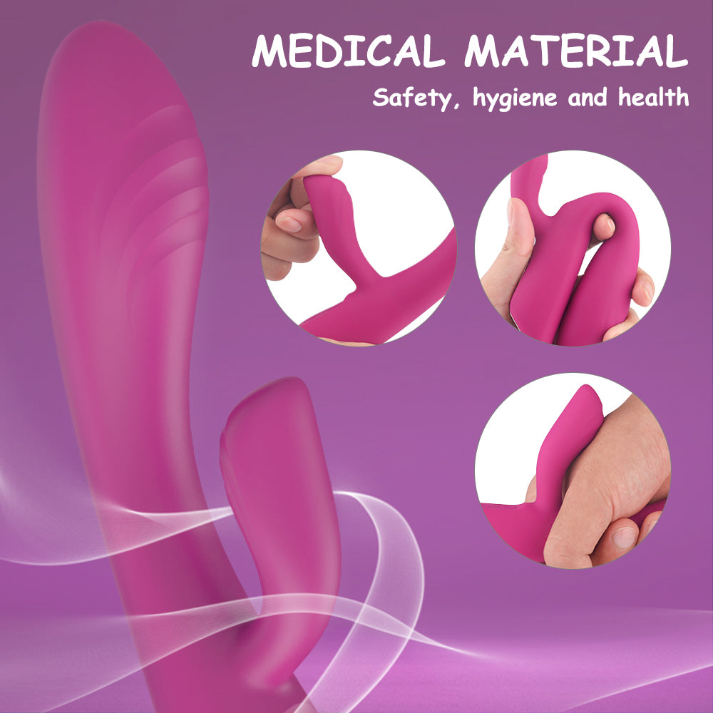 Warming G Spot & Clitoral Vibrator with Waterproof and Rechargeable Designs