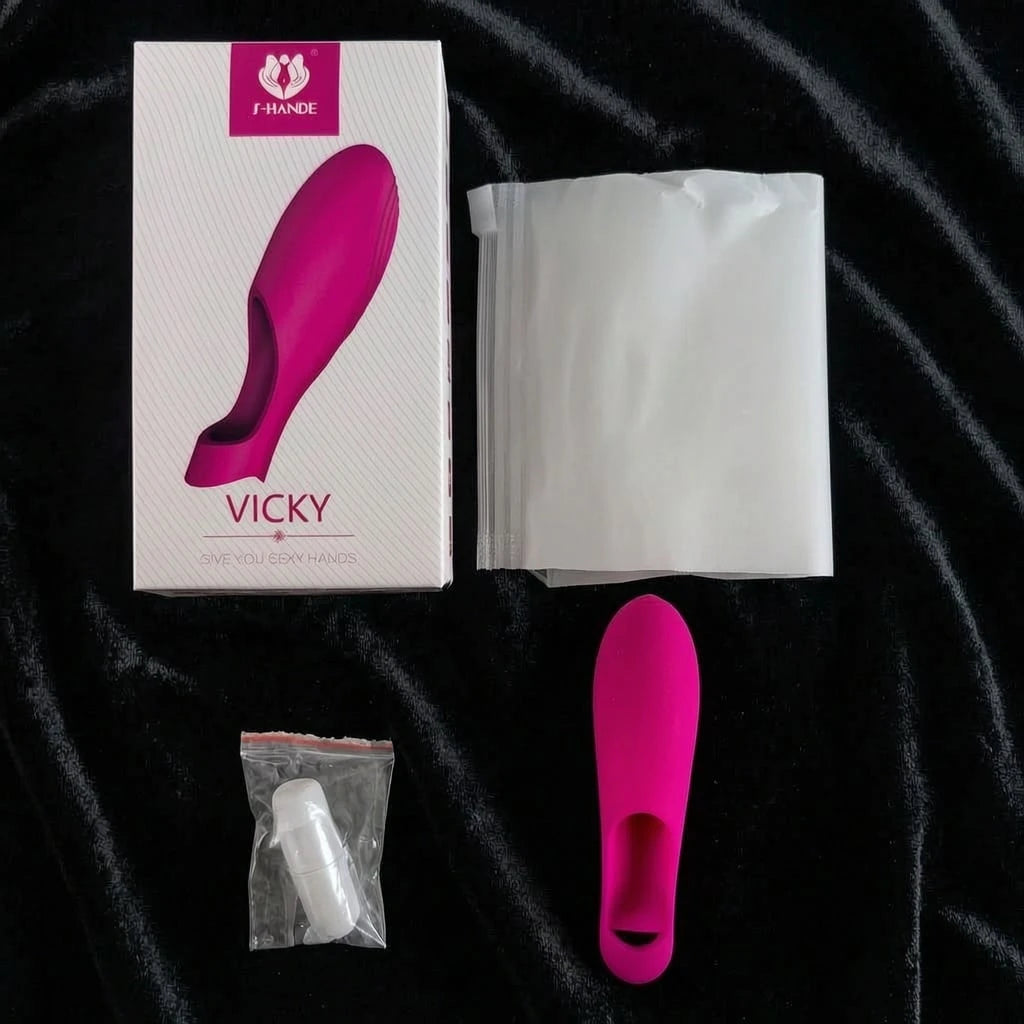 Waterproof and Bullet Design in Pink Finger Vibrator with Waterproof and Rechargeable Designs