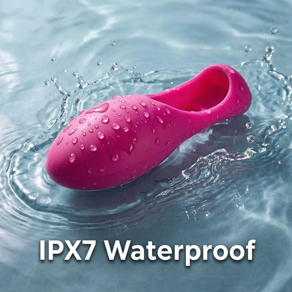Waterproof and Bullet Design in Pink Finger Vibrator with Waterproof and Rechargeable Designs
