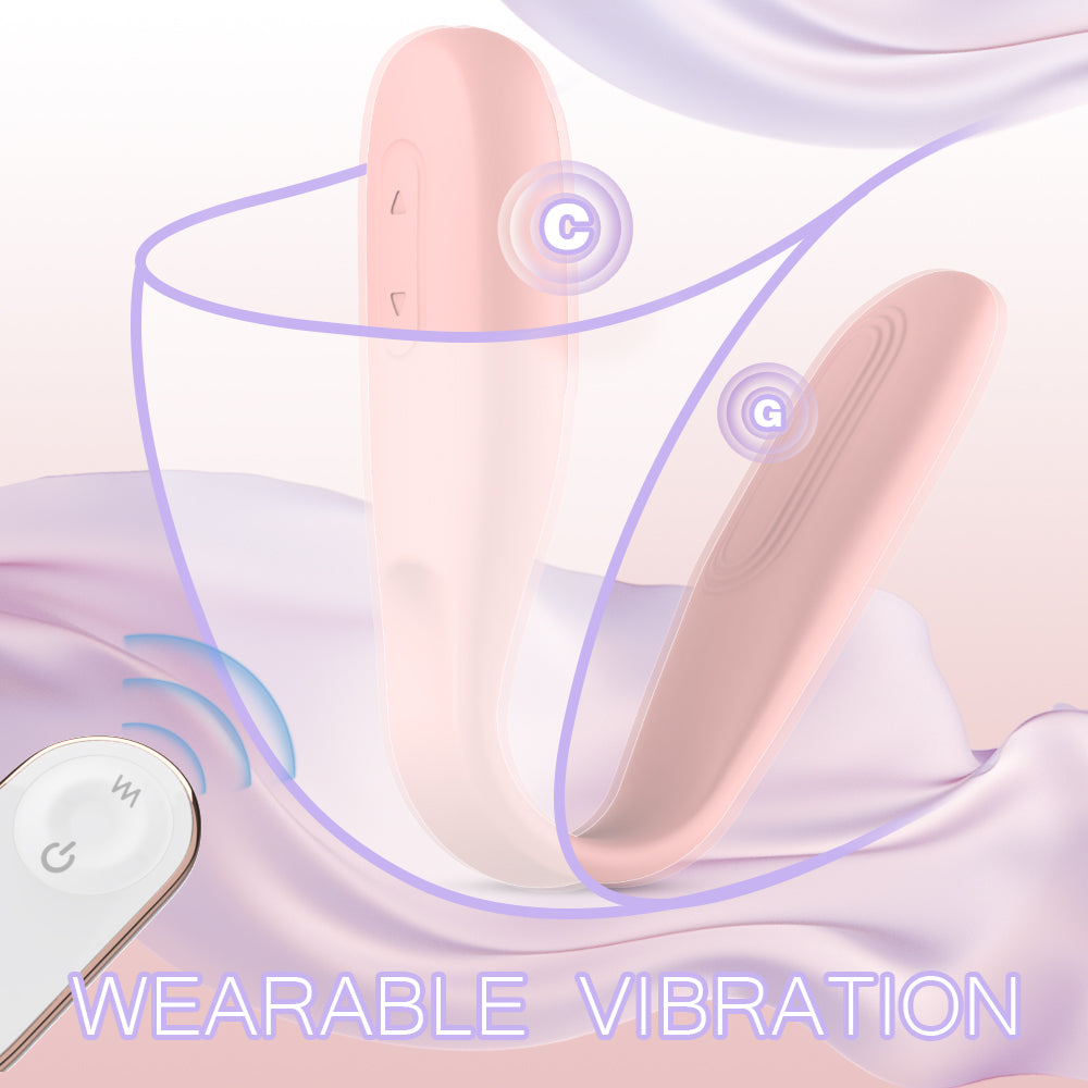 Wearable Panty Clitoral and Vaginal Stimulator Remote Control Vibrator with Waterproof and Rechargeable Designs