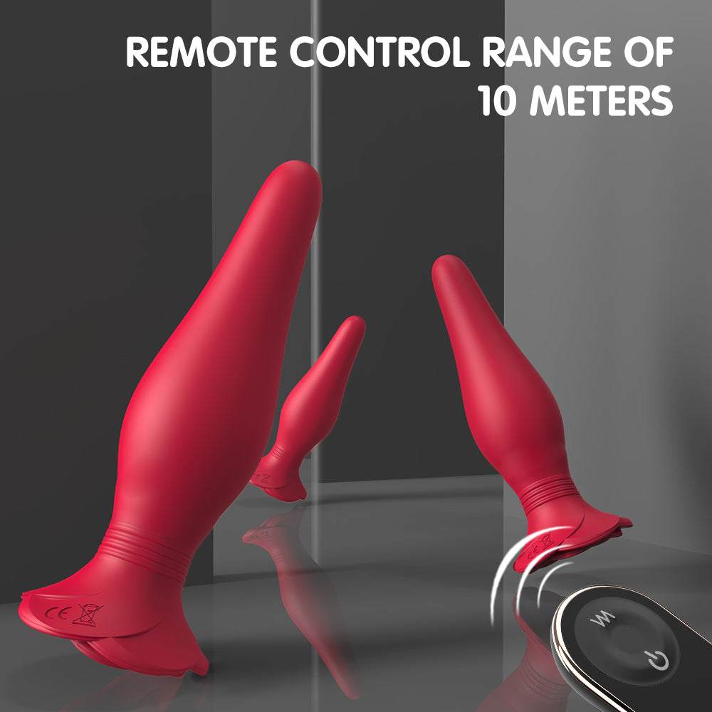 butt plug set tapered remote control anal toys for beginners