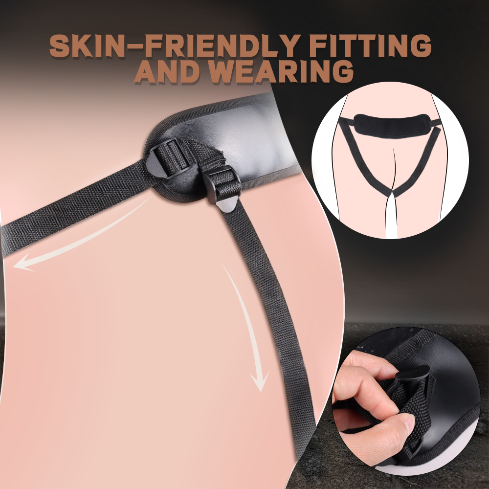 Wildhunni Vibrating Strap-On Harness Kit with Realistic 7-Inch G Spot Dildo