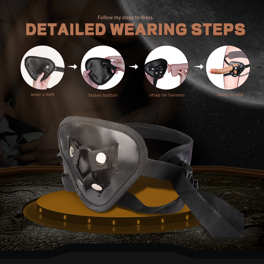 Wildhunni Vibrating Strap-On Harness Kit with Realistic 7-Inch G Spot Dildo