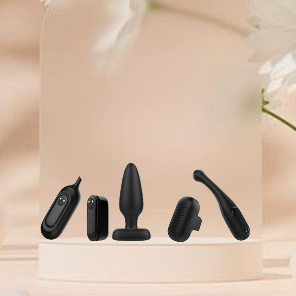 5-in-1 Rechargeable Beginner's Couples Vibrators Kit