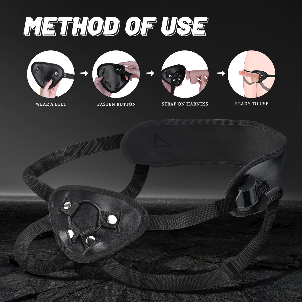 Wildhunni Strap-On Harness Kit with 7-Inch Bendable Realistic Dildo