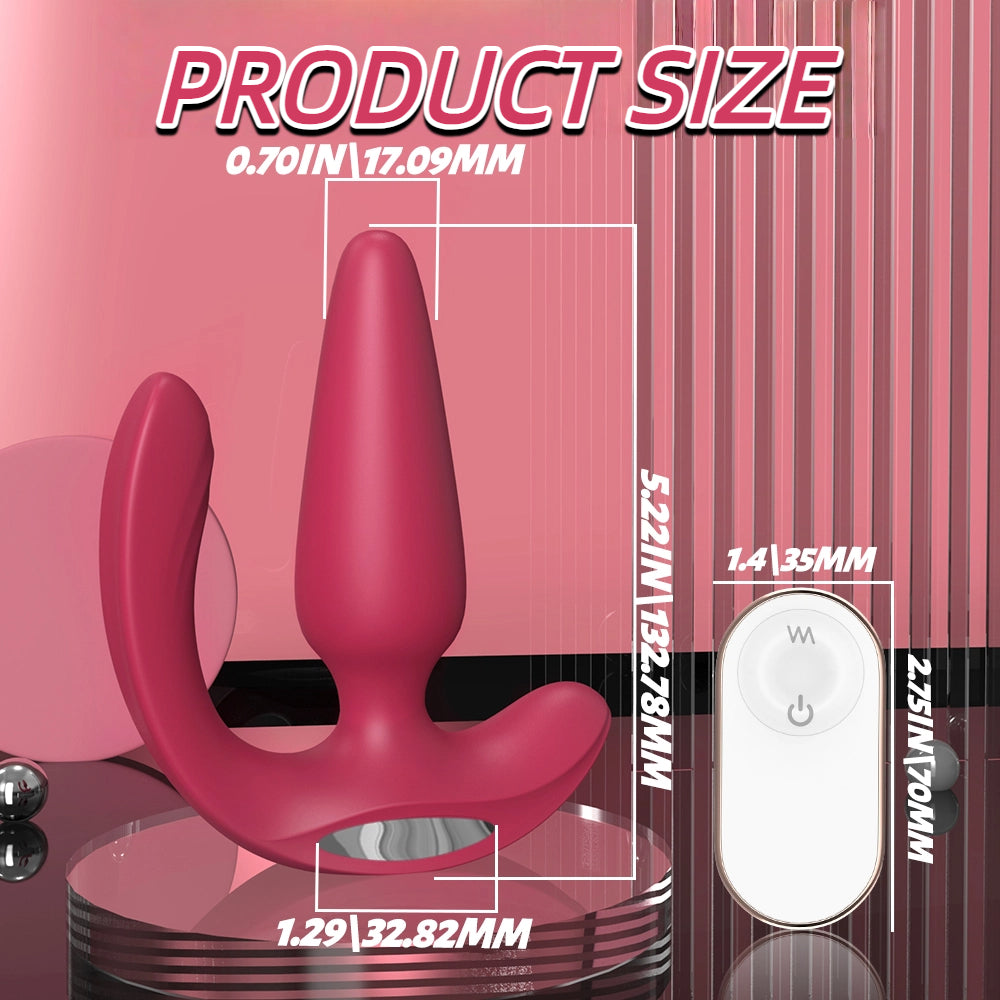 Anal vibrator  with clitoral stimulation