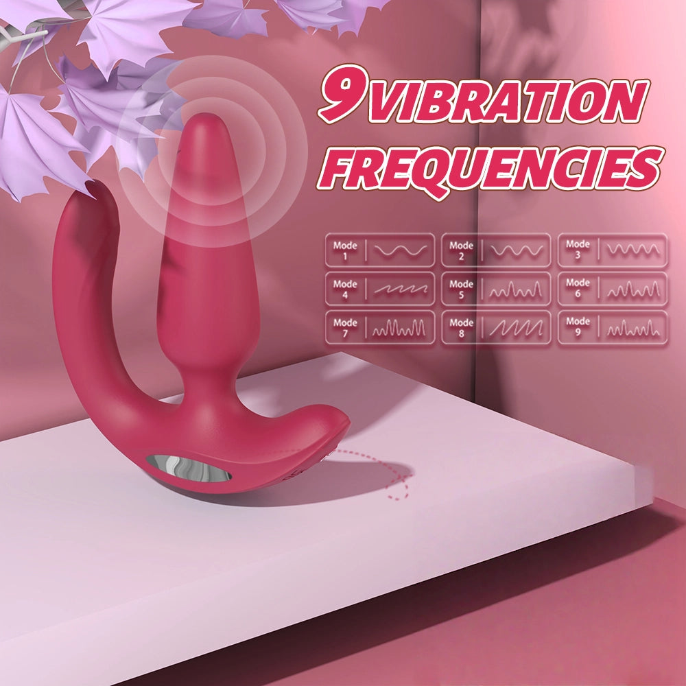 Anal vibrator  with clitoral stimulation