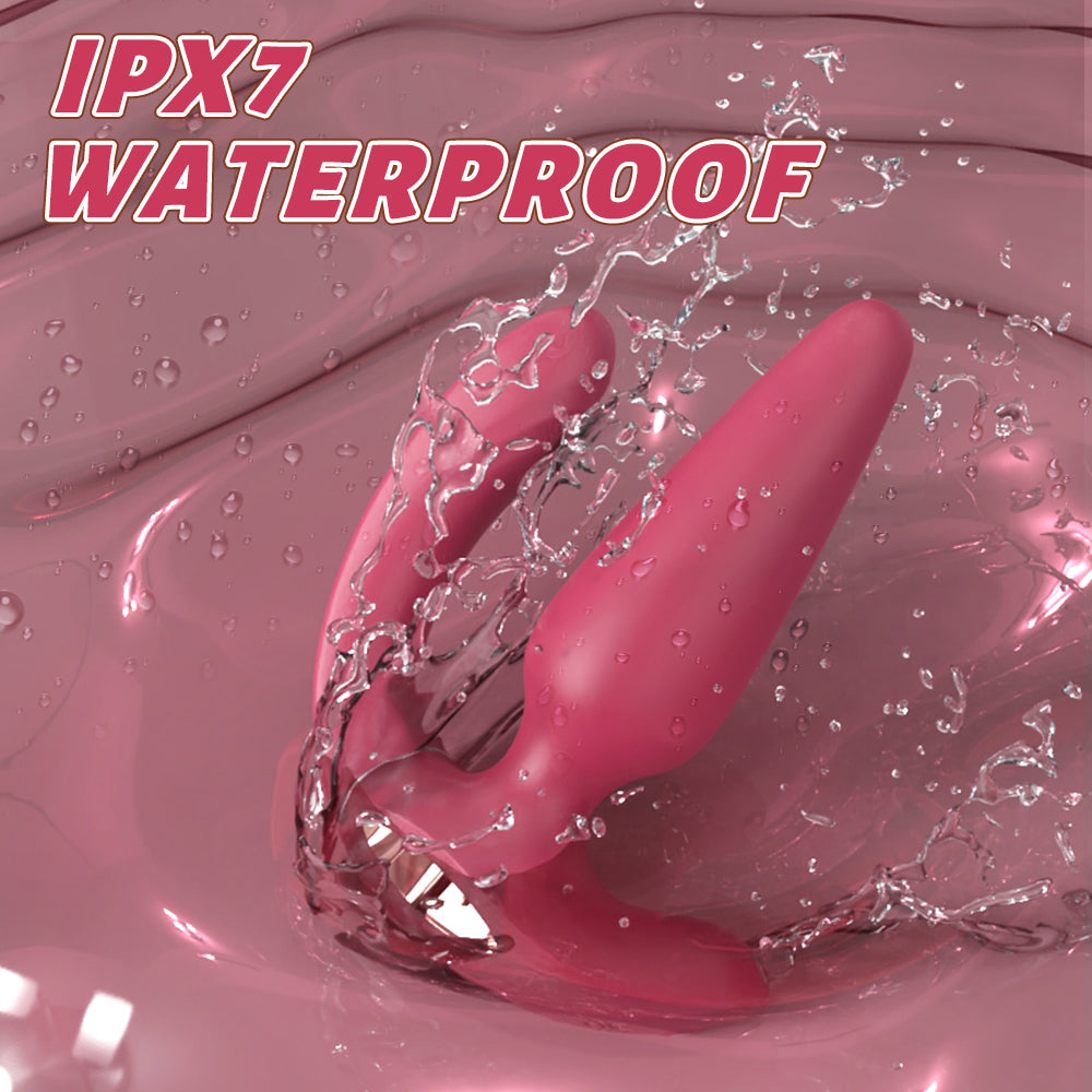 Anal vibrator  with clitoral stimulation