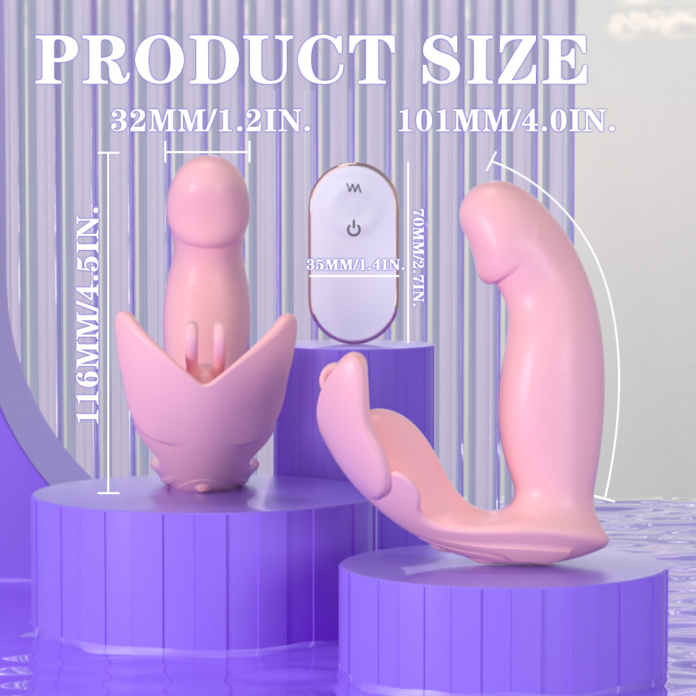 Clitoral and G Spot Stimulator Wearable Vibrator with Waterproof and Rechargeable Designs